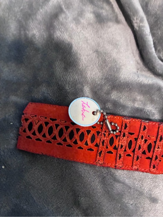 Zohra Vintage Antique Stylish Orange Cutout Brown Western Belt